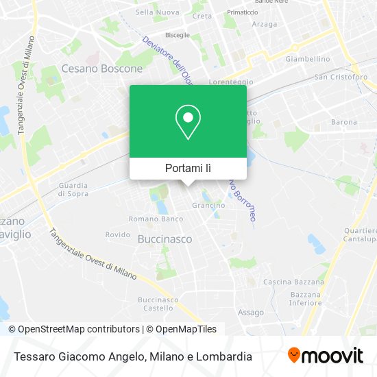 Mappa Tessaro Giacomo Angelo