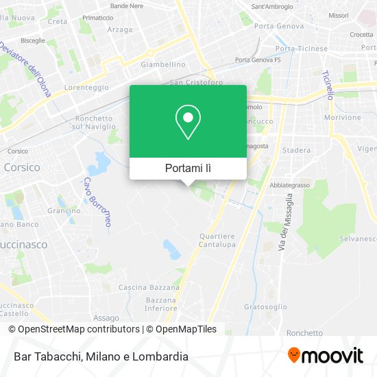 Mappa Bar Tabacchi