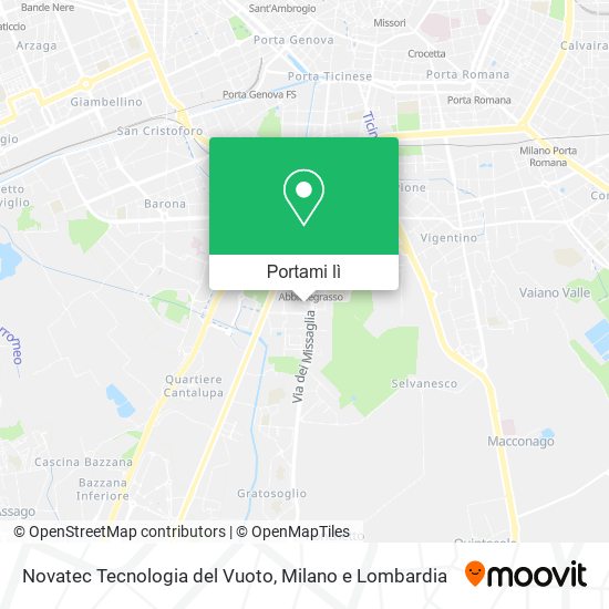 Mappa Novatec Tecnologia del Vuoto