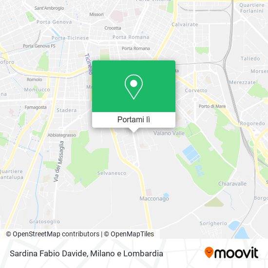 Mappa Sardina Fabio Davide