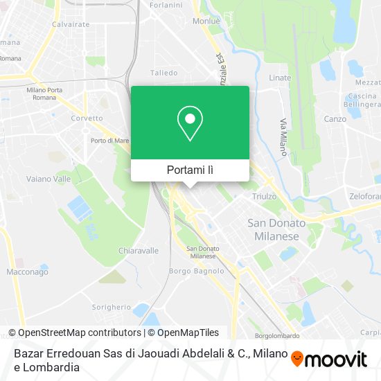 Mappa Bazar Erredouan Sas di Jaouadi Abdelali & C.