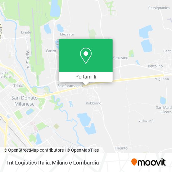 Mappa Tnt Logistics Italia