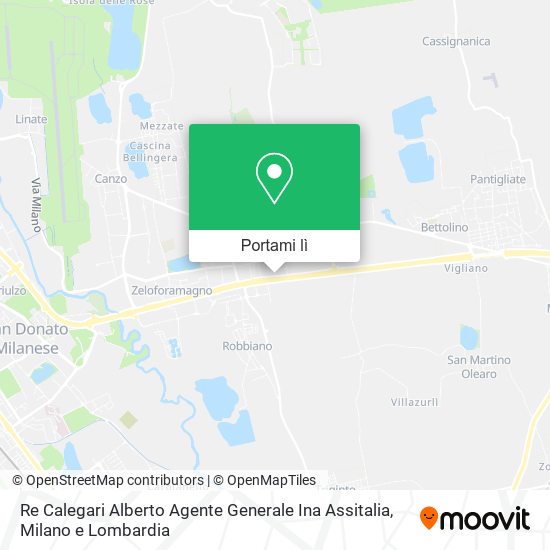 Mappa Re Calegari Alberto Agente Generale Ina Assitalia