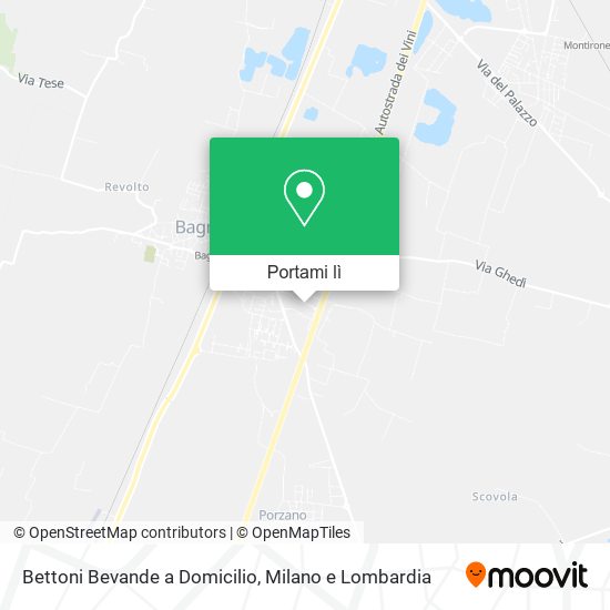 Mappa Bettoni Bevande a Domicilio