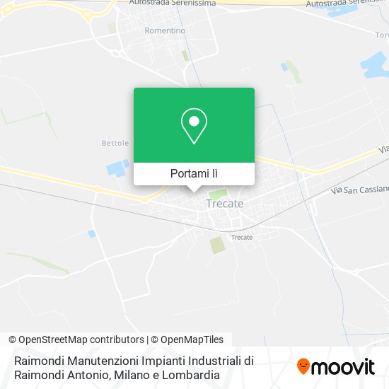 Mappa Raimondi Manutenzioni Impianti Industriali di Raimondi Antonio