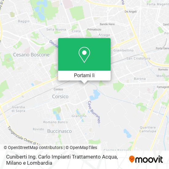 Mappa Cuniberti Ing. Carlo Impianti Trattamento Acqua