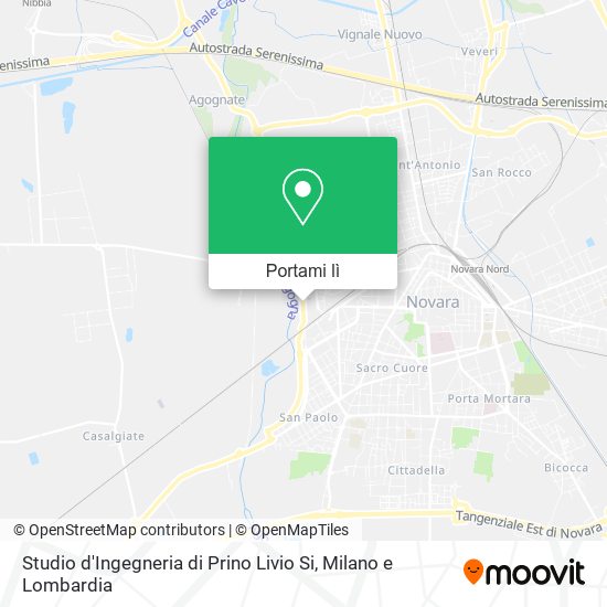 Mappa Studio d'Ingegneria di Prino Livio Si