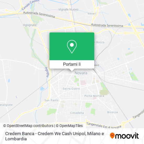 Mappa Credem Banca - Credem We Cash Unipol