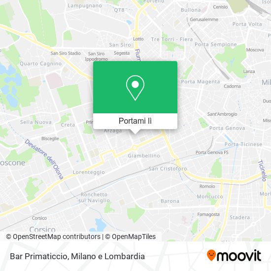 Mappa Bar Primaticcio