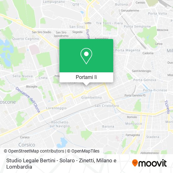 Mappa Studio Legale Bertini - Solaro - Zinetti