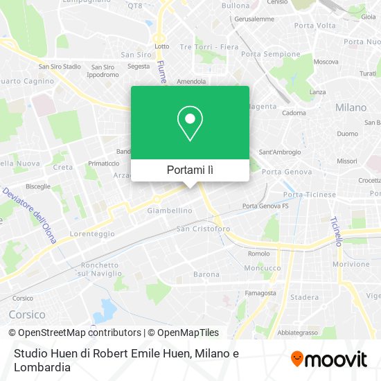 Mappa Studio Huen di Robert Emile Huen