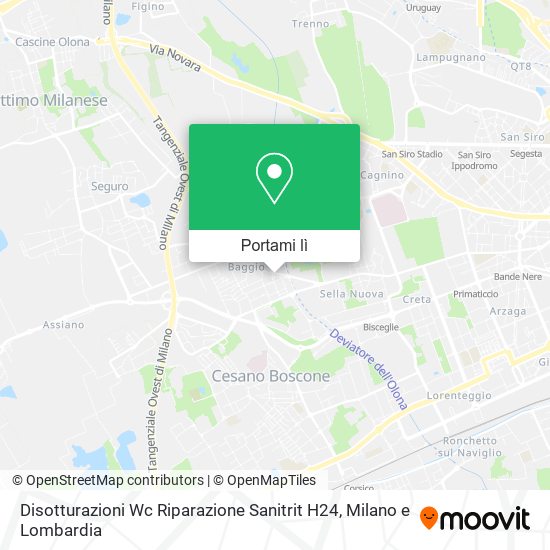 Mappa Disotturazioni Wc Riparazione Sanitrit H24