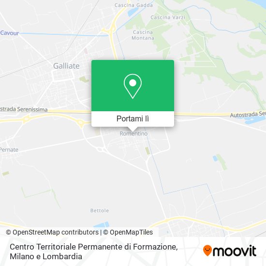 Mappa Centro Territoriale Permanente di Formazione