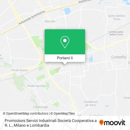 Mappa Promozioni Servizi Industriali Società Cooperativa a R. L.