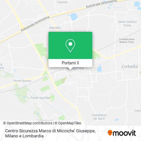 Mappa Centro Sicurezza Marco di Micciche' Giuseppe