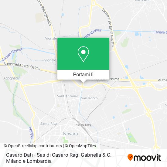Mappa Casaro Dati - Sas di Casaro Rag. Gabriella & C.