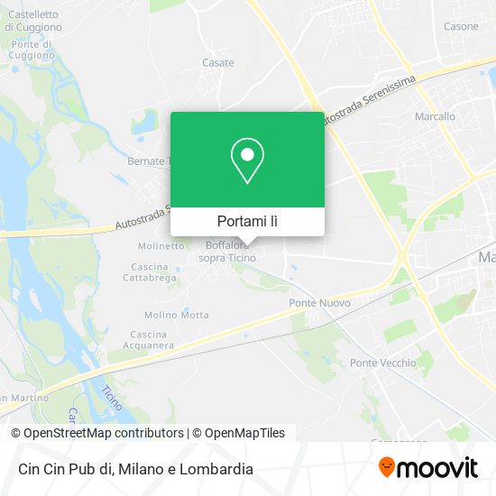 Mappa Cin Cin Pub di