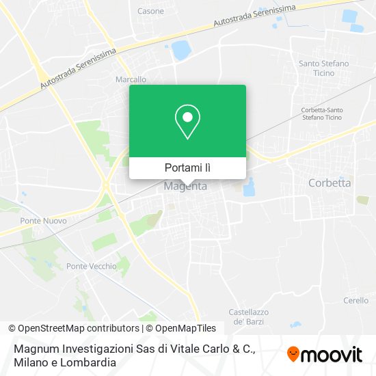 Mappa Magnum Investigazioni Sas di Vitale Carlo & C.