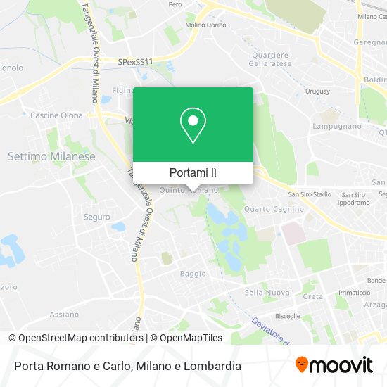 Mappa Porta Romano e Carlo
