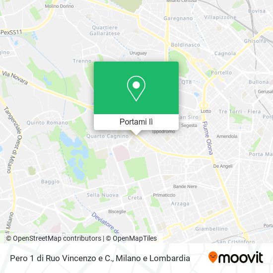 Mappa Pero 1 di Ruo Vincenzo e C.