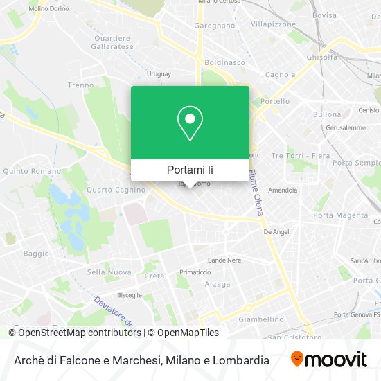 Mappa Archè di Falcone e Marchesi