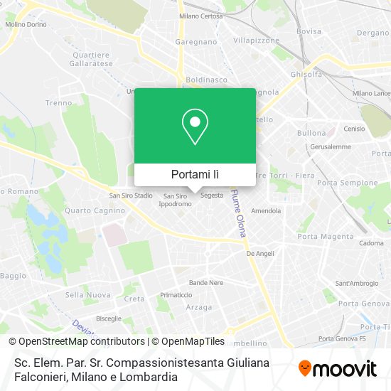 Mappa Sc. Elem. Par. Sr. Compassionistesanta Giuliana Falconieri