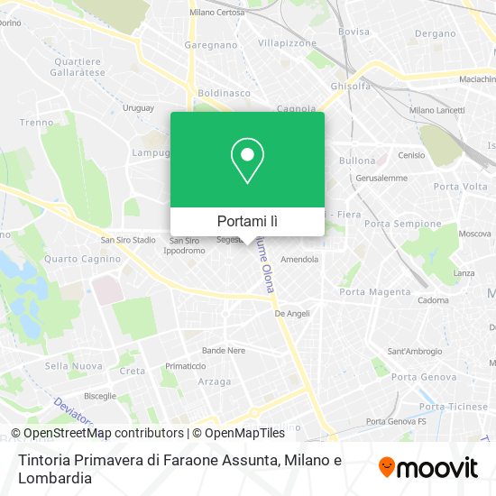 Mappa Tintoria Primavera di Faraone Assunta