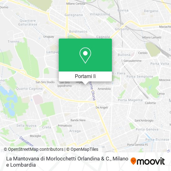 Mappa La Mantovana di Morlocchetti Orlandina & C.