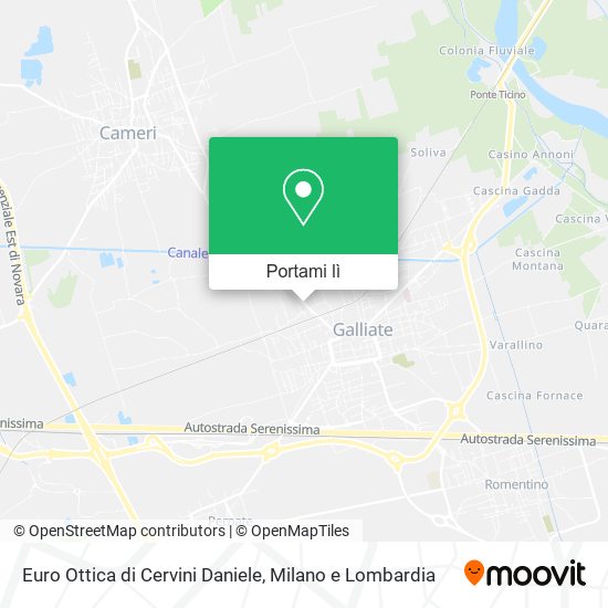 Mappa Euro Ottica di Cervini Daniele