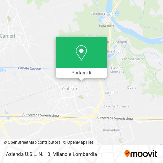 Mappa Azienda U.S.L. N. 13