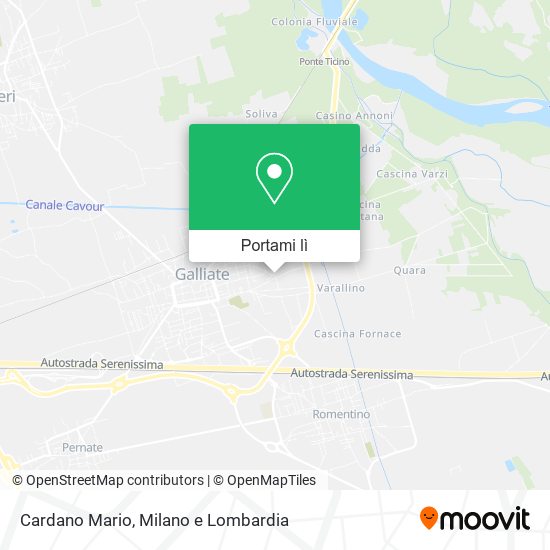 Mappa Cardano Mario