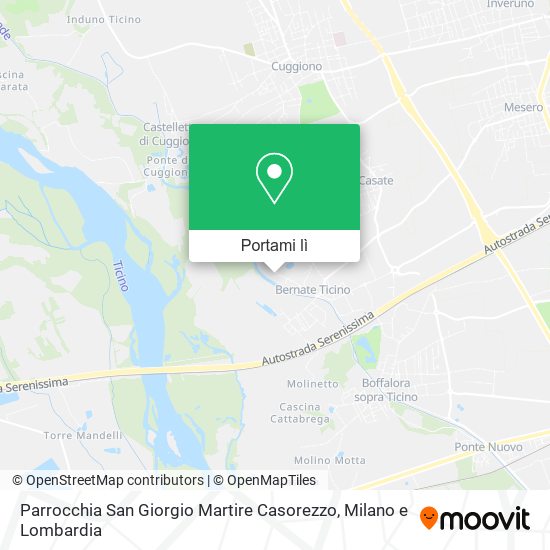 Mappa Parrocchia San Giorgio Martire Casorezzo