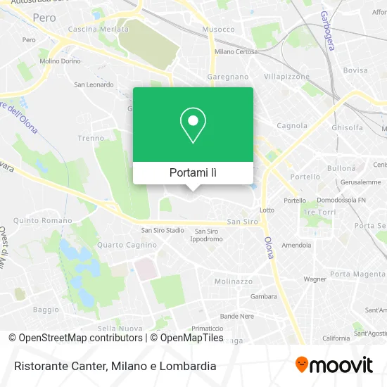 Mappa Ristorante Canter