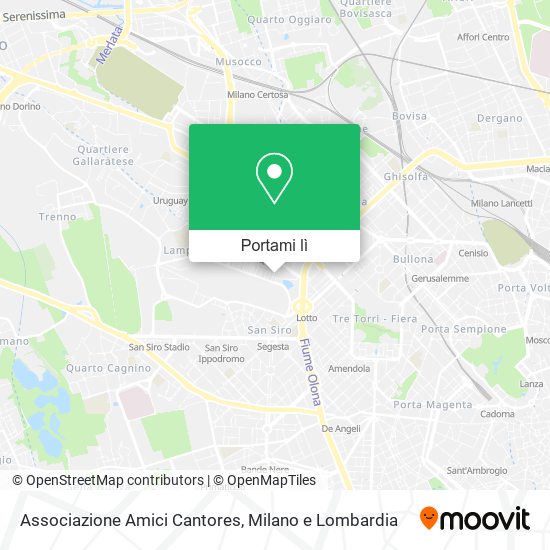 Mappa Associazione Amici Cantores