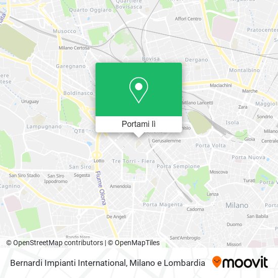 Mappa Bernardi Impianti International