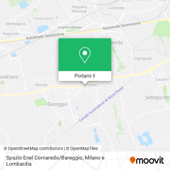 Mappa Spazio Enel Cornaredo/Bareggio