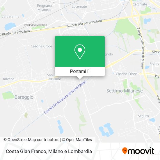 Mappa Costa Gian Franco