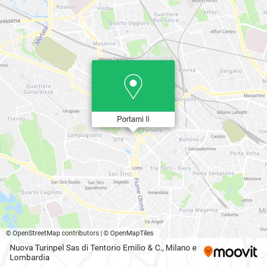 Mappa Nuova Turinpel Sas di Tentorio Emilio & C.