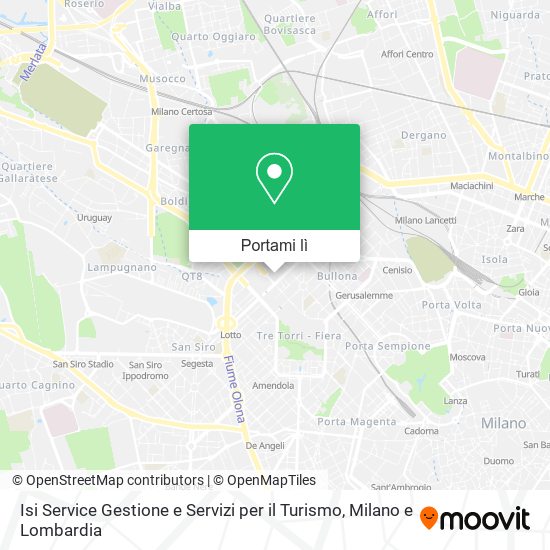 Mappa Isi Service Gestione e Servizi per il Turismo
