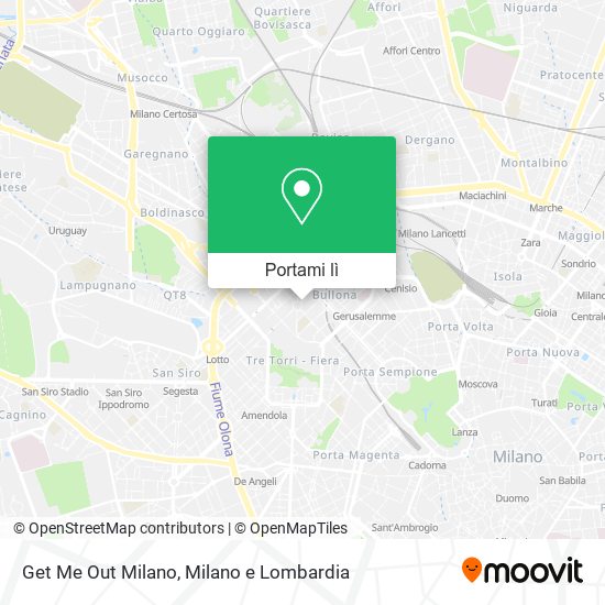 Mappa Get Me Out Milano