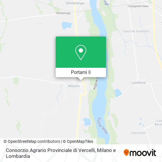 Mappa Consorzio Agrario Provinciale di Vercelli