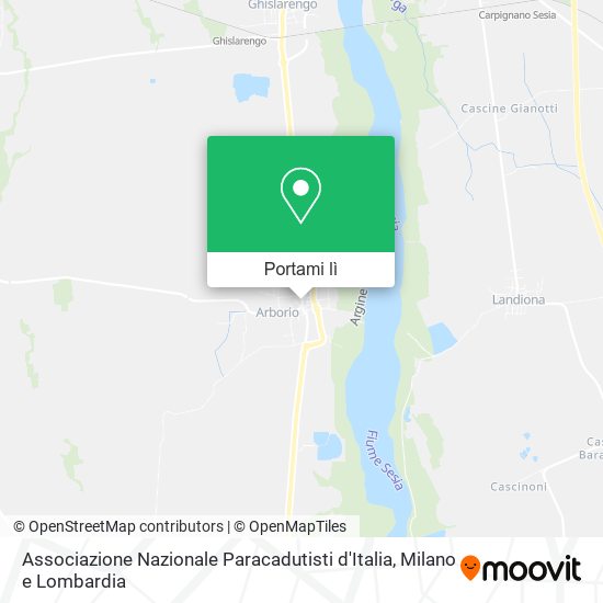 Mappa Associazione Nazionale Paracadutisti d'Italia