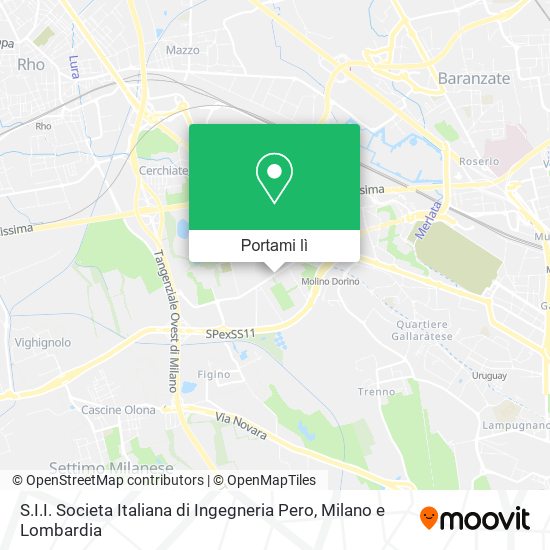 Mappa S.I.I. Societa Italiana di Ingegneria Pero