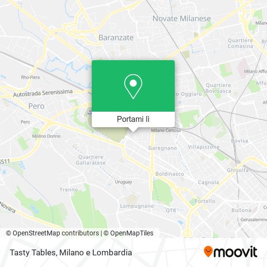 Mappa Tasty Tables