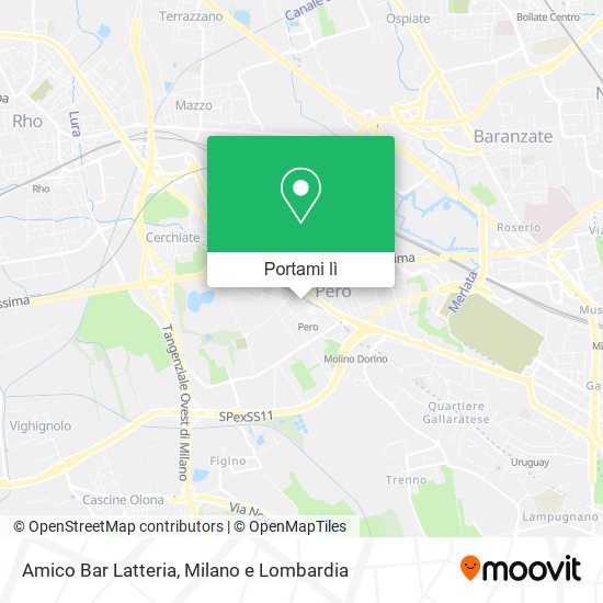 Mappa Amico Bar Latteria
