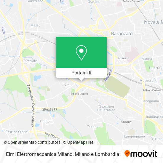 Mappa Elmi Elettromeccanica Milano