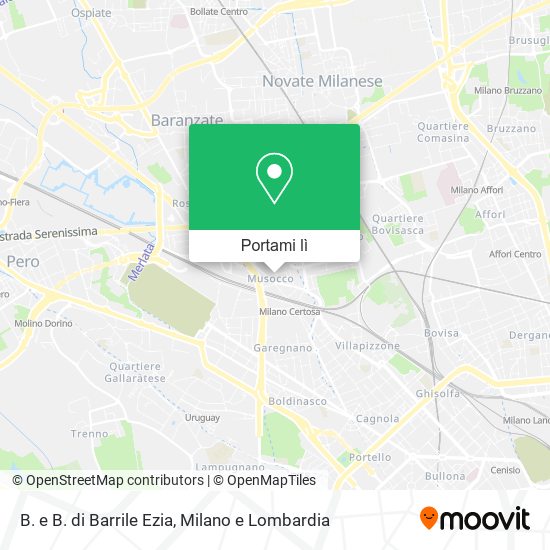 Mappa B. e B. di Barrile Ezia