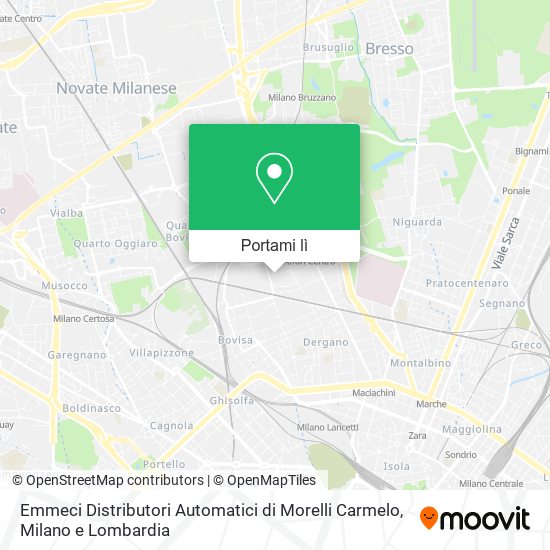 Mappa Emmeci Distributori Automatici di Morelli Carmelo
