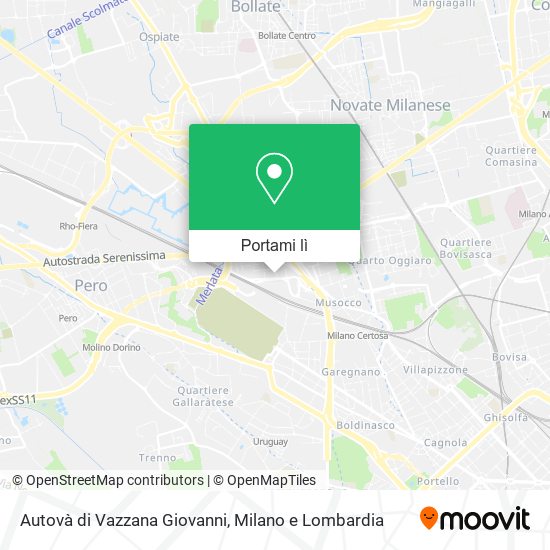Mappa Autovà di Vazzana Giovanni