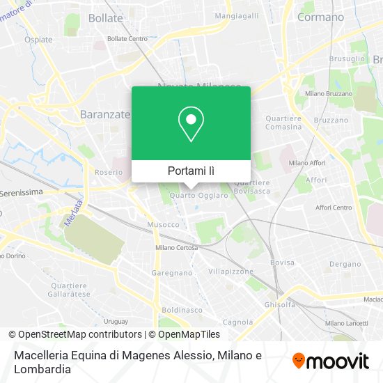Mappa Macelleria Equina di Magenes Alessio